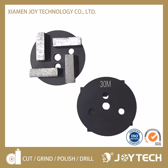 Joy Tech Diamond Cutting Tool Concrete Floor Grinding Wheel Abrasive Tooling 3 Inch Metal Bond Diamond Grinding Disc with 4 Segments (JOY-TP3-B4)