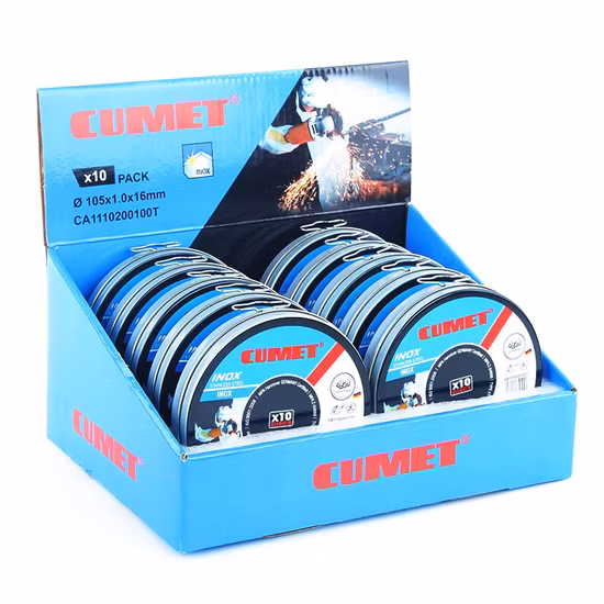 Cumet 4” Cutting Disc for Inox Metal Steel Abrasive